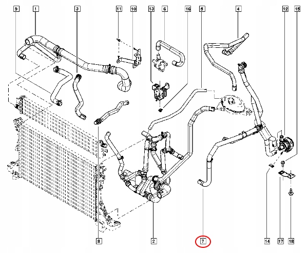 фото №14, Шланг wody обігрівача master iii 2.3dci 924085733r