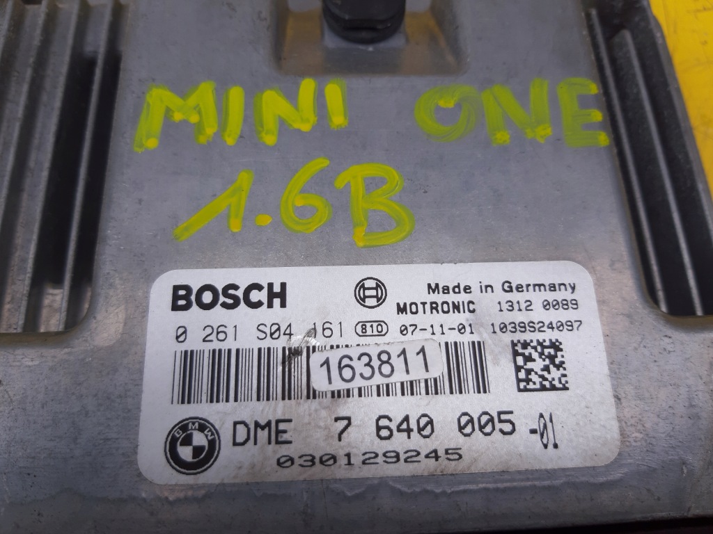 фото №2, Mini cooper one r56 бортовой компьютер двигателя 1.6b 06-12
