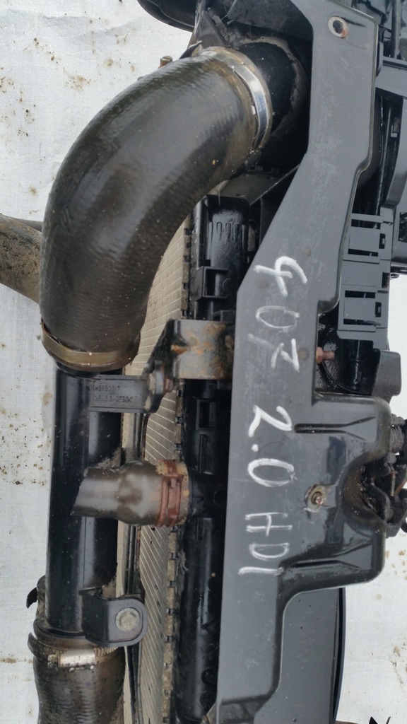 фото №4, Peugeot 407 2.0 16v hdi pas передний радиатор