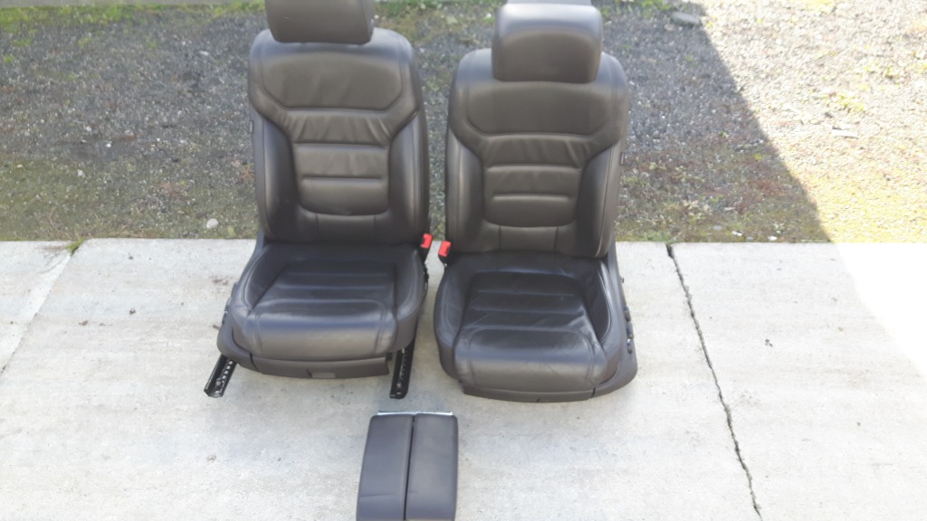 фото №1, Vw touareg 7p шкіра сидіння сидіння обшивки коричнева