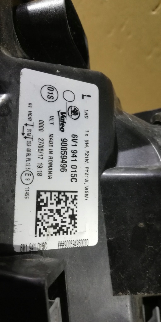 фото №7, Skoda fabia iii 3 6v1 лампа ліва передня перед