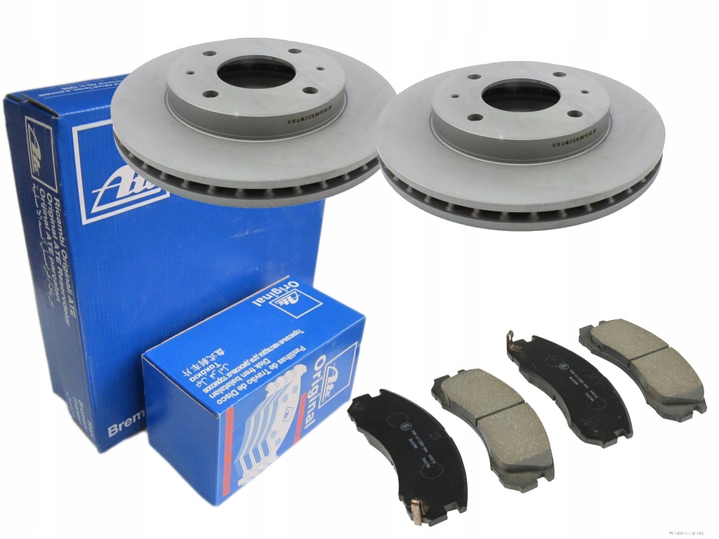 фото №1, Гальмівні диски + гальмівні колодки ate перед mitsubishi galant vi