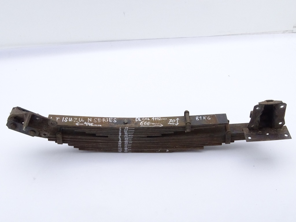 фото №1, Isuzu nqr npr nkr ресора задня 16 щітка 7cm кріплення