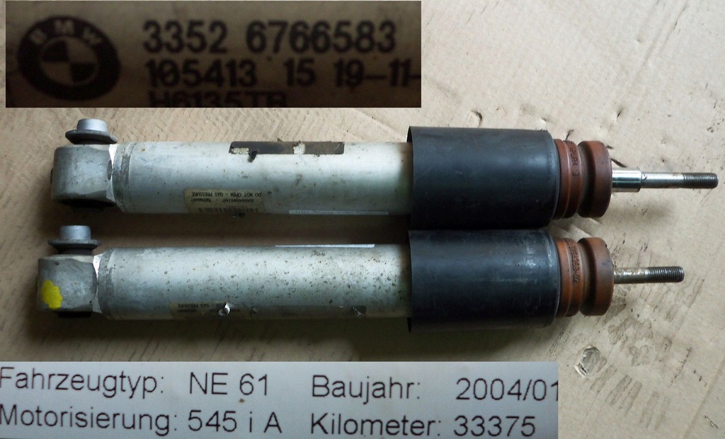 фото №1, Bmw 5 e61 амортизаторы задняя разные