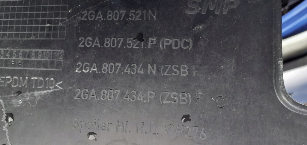 фото №5, Бампер задняя задний накладка vw t-roc 2ga 2ga807521n