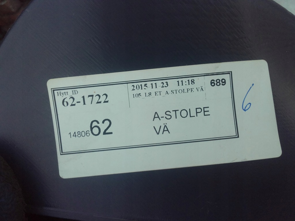 фото №4, Молдинг na блок двигуна захист scania r 1480662 nowa