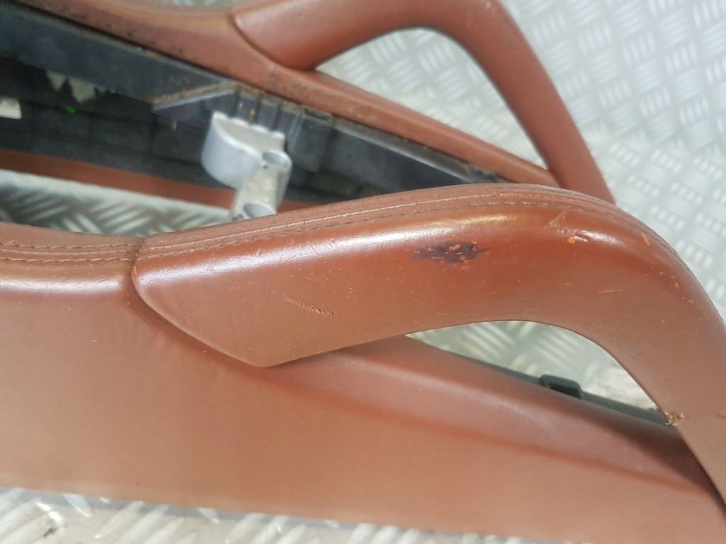 фото №5, Porsche cayenne 7l тунель середній підлокітник шкіра коричнева бардачок