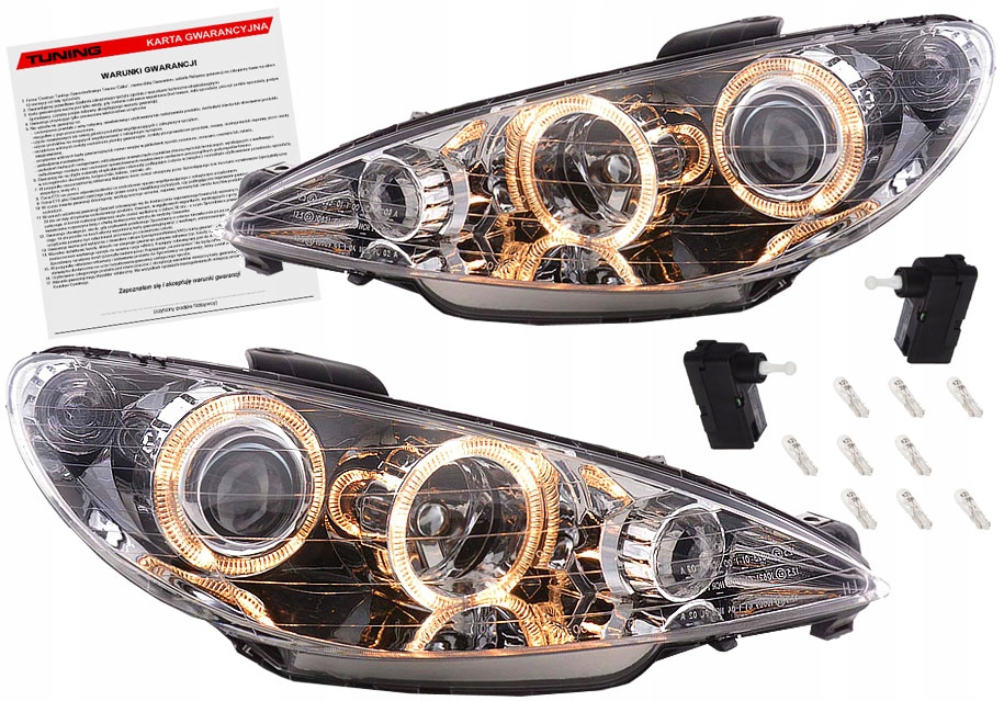 фото №1, Peugeot 206 fl 02-12 лампи фари кільця h7