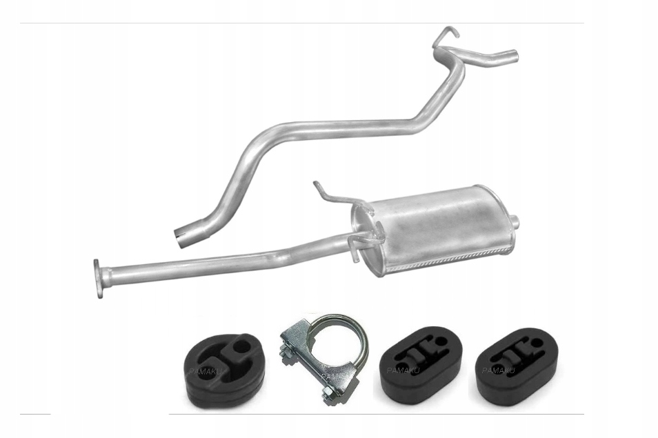 фото №1, Mitsubishi l300 1.6 2.5 гасник кінцевий + труба