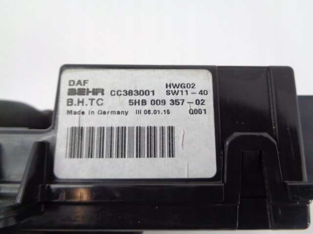фото №3, Daf 106 блок управления отопителя 5hb009357