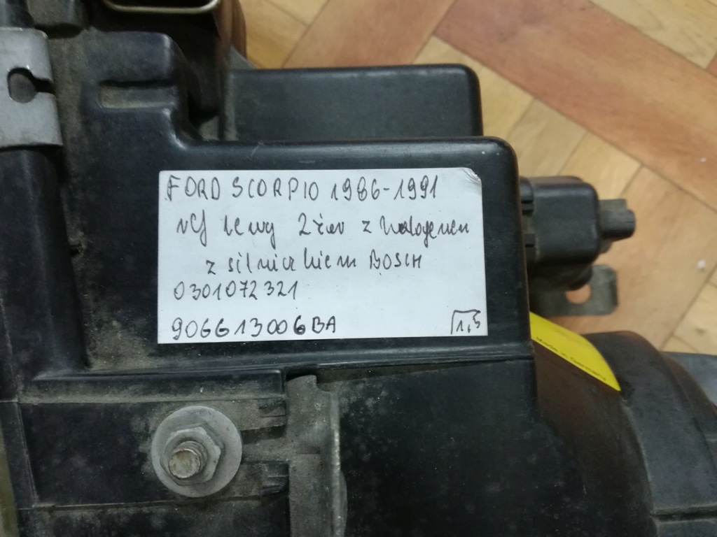 фото №5, Фара лівий ford scorpio 1985-1991 з протитуманна фара