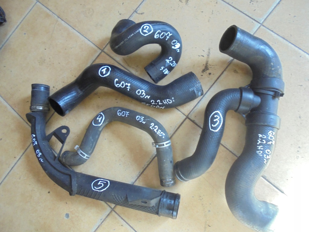 фото №3, Peugeot 607 2.2hdi труба шланг 03' sedan