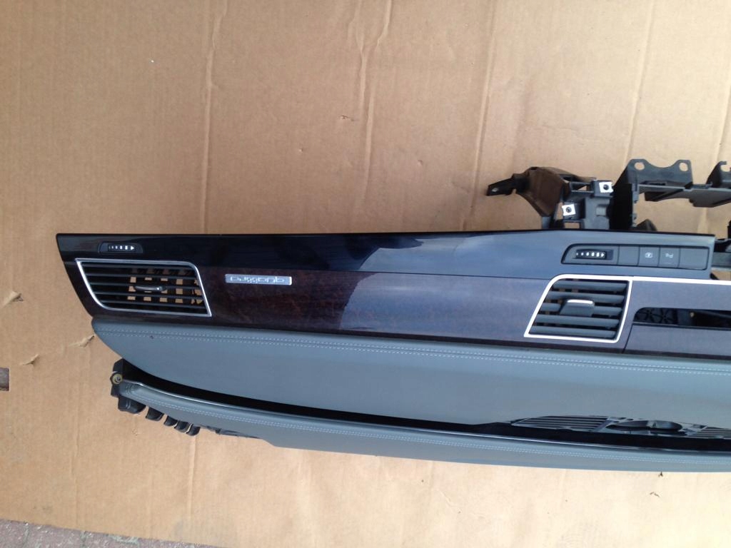 фото №8, Audi a8 d4 панель приладів консоль сіра stahlgrau шкіра