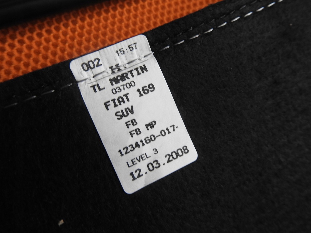 фото №8, Обшивка спинка сидіння fiat panda ii cross 4x4