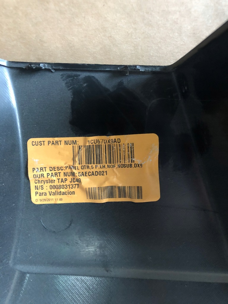 фото №8, Dodge journey 4x4 3.6 2012 обшивка багажника левый