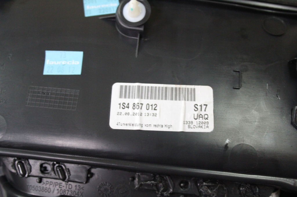 фото №4, Оббивка панель двері перед праве vw up 1s4867012