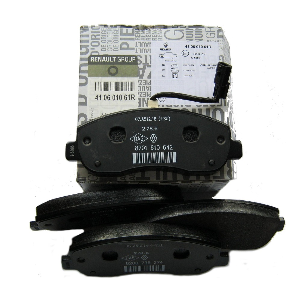 фото №1, Гальмівні колодки гальмівні перед renault master iii 2010- оригінальний номер