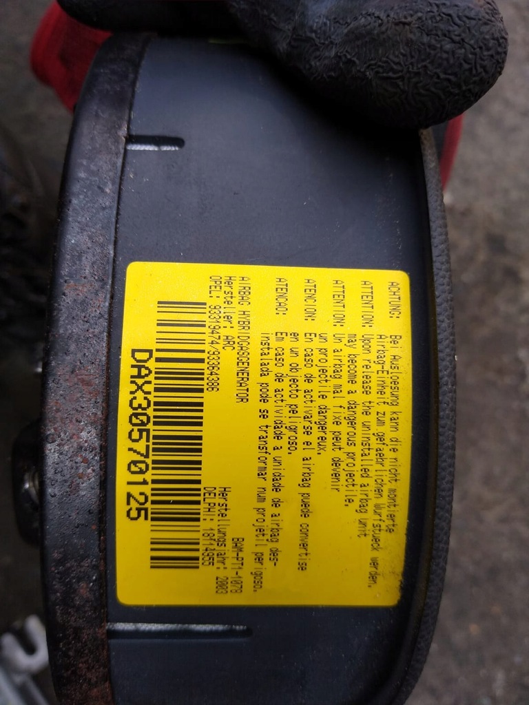 фото №5, Meriva a консоль приборная панель подушки безопасности подушка безопасности датчик