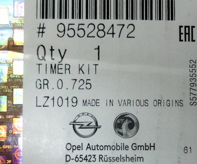 фото №14, Ланцюг розподільного валу opel astra j k mokka 1.6 cdti оригінальний номер