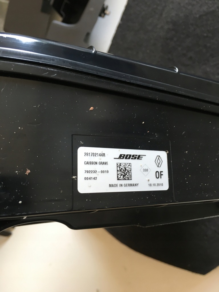 фото №2, Сабвуфер динамик bose 281702144r renault espace v