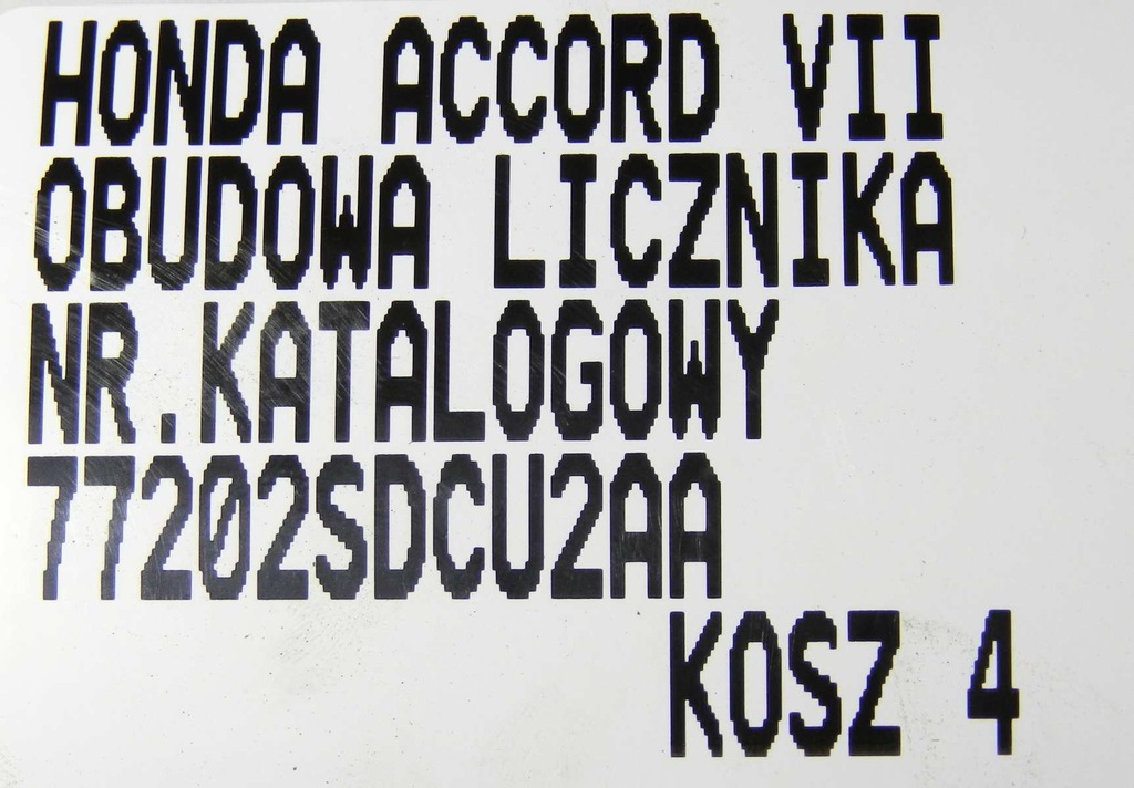 фото №7, Корпус спидометра приборы рамка honda accord vii