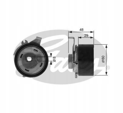 фото №2, Gates ролик распределительного вала натяжная ford maverick