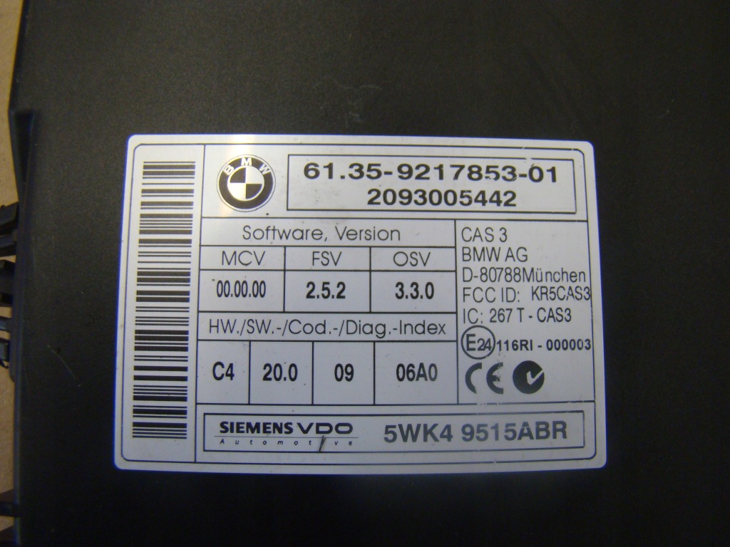 фото №2, Модуль cas bmw x1 e84 2.0 d