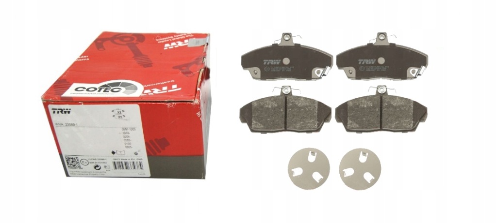 фото №1, Trw тормозные колодки тормозные перед do honda civic vii