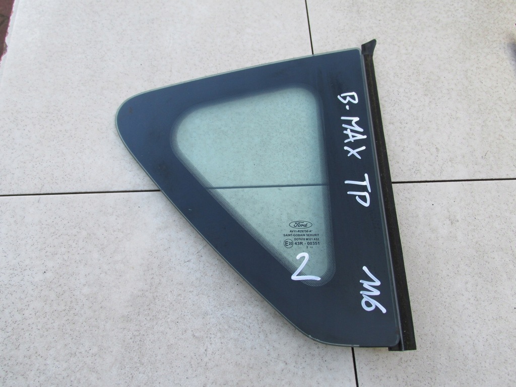 фото №1, Скло кузовна задня права m321as2 b-max 2012 rok