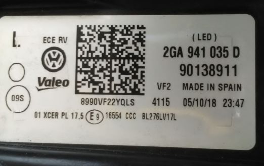 фото №5, Vw t-roc лампа левая full led 2ga941035d europa