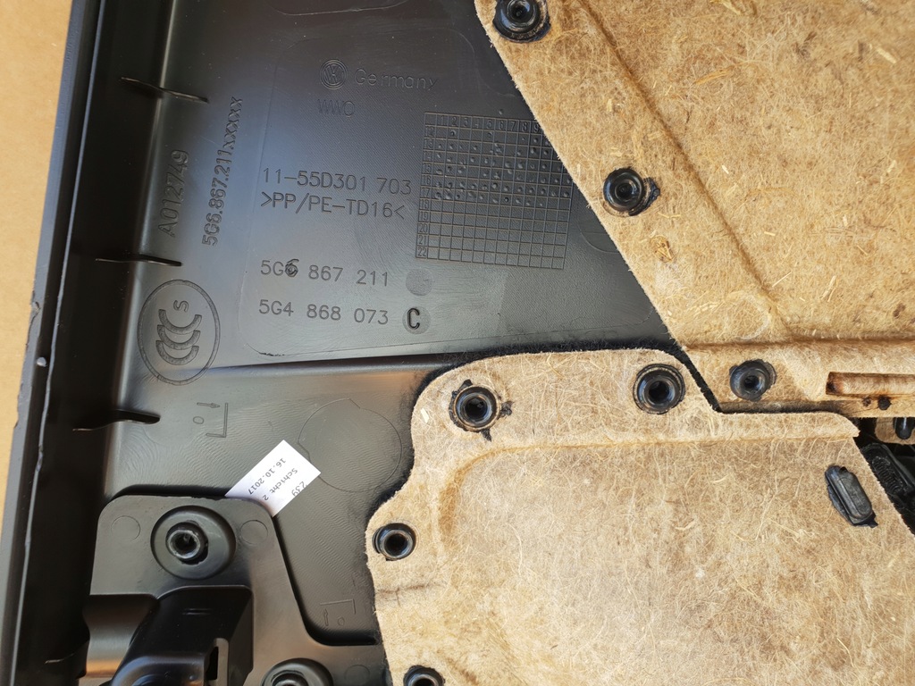 фото №6, Vw golf vii обивка обшивка дверь левый задняя