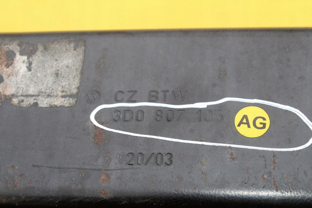 фото №9, Volkswagen оригинальный номер 3d0807105ag балка бампера передний