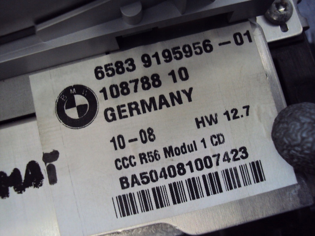 фото №7, Навігація зчитувач радіо mini cooper s r56 06- eu