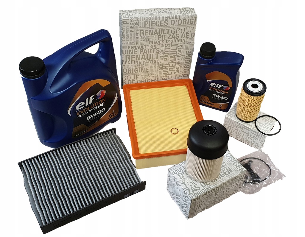фото №1, Фільтр набір фільтрів + олія elf 5w30 fe renault trafic iii 1.6 dci оригінал