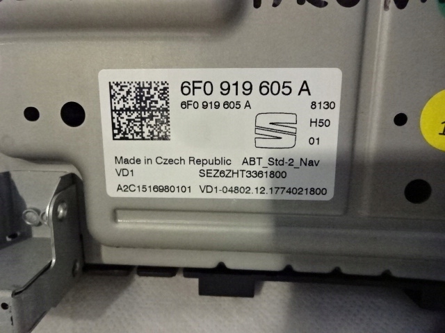 фото №4, Дисплей navi seat arona 6f0919605a +1