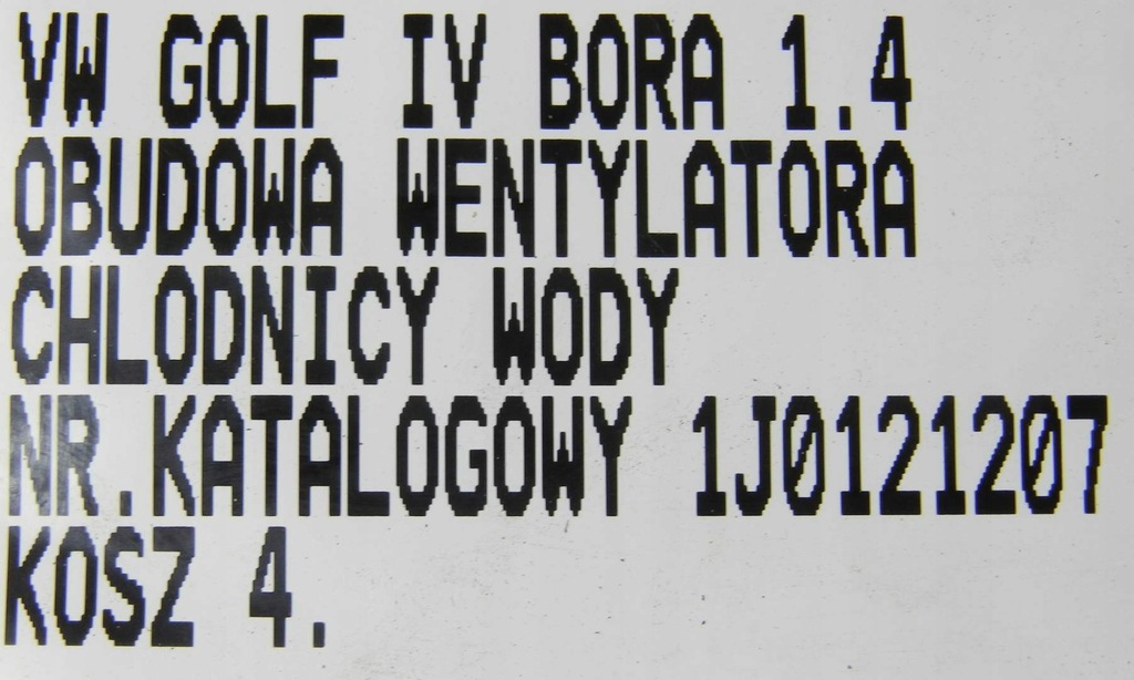 фото №5, Вентилятор радиатора bora golf iv 4 1.4 1j0121207