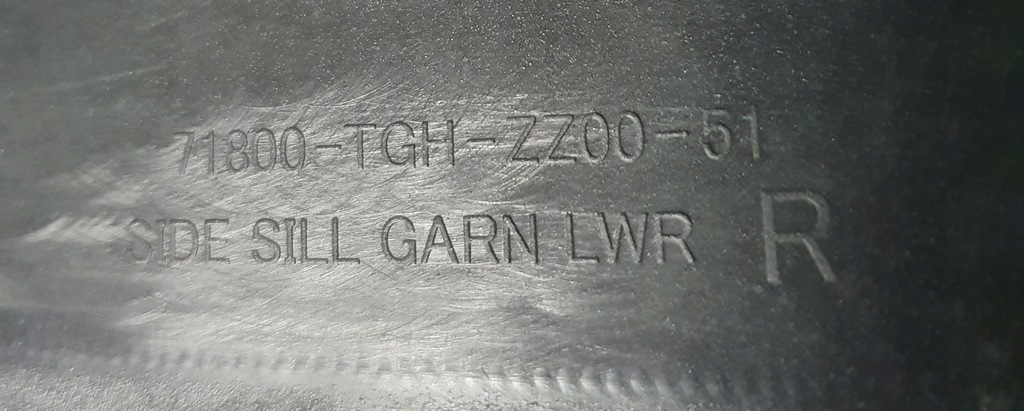 фото №14, Правая молдинг порог порог honda civic x 10 type r