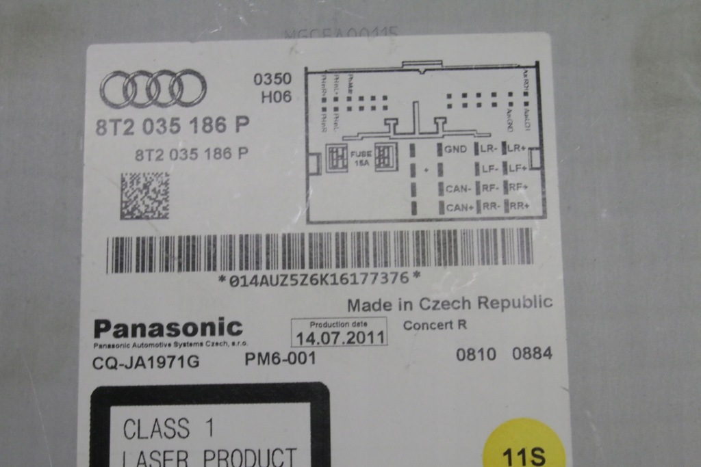 фото №9, Радіо concert audi a5 8t2035186p