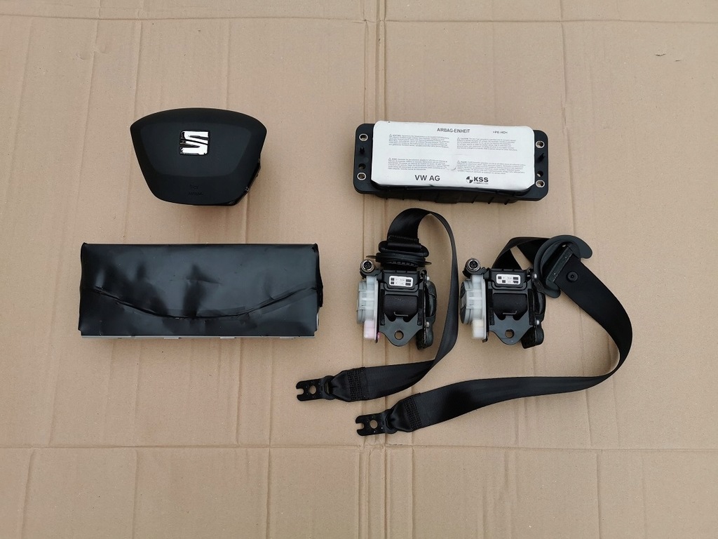 фото №1, Seat leon iii 5f 3 подушки безопасности подушка безопасности ремни ремонт