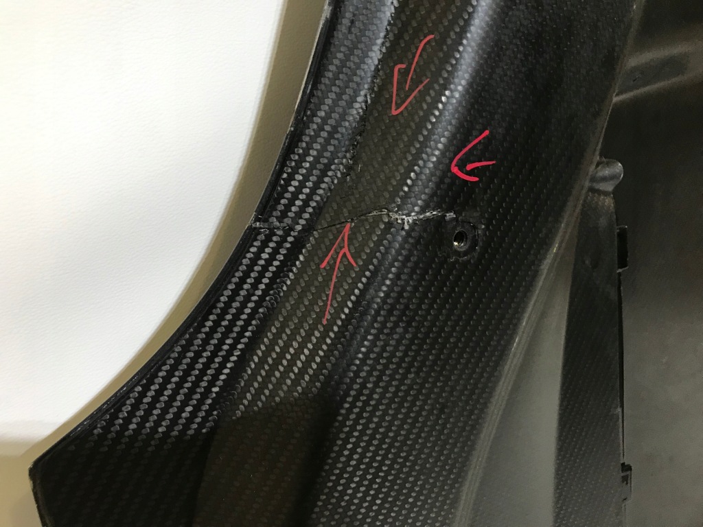 Капот впуск porsche cayenne 3 techart карбон Зі Шроту