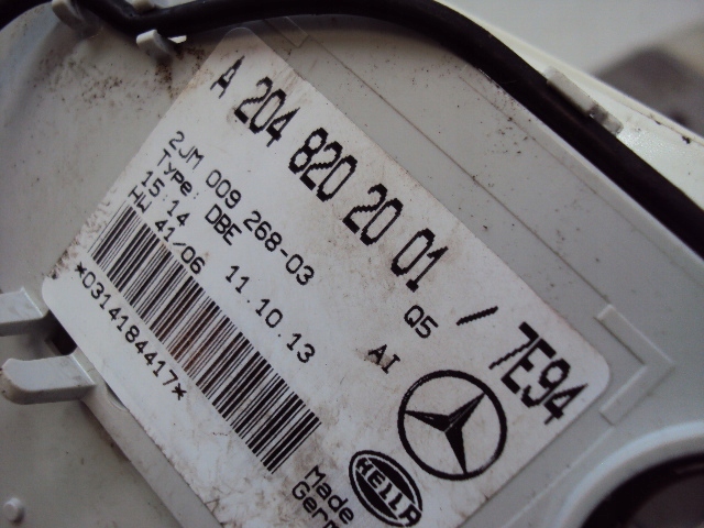 фото №6, Лампа освещение кабины mercedes glk x204 w204