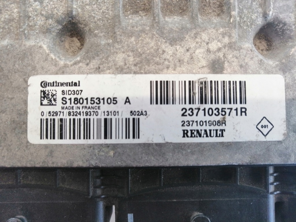фото №2, Бортовий комп'ютер блок керування renault 237103571r