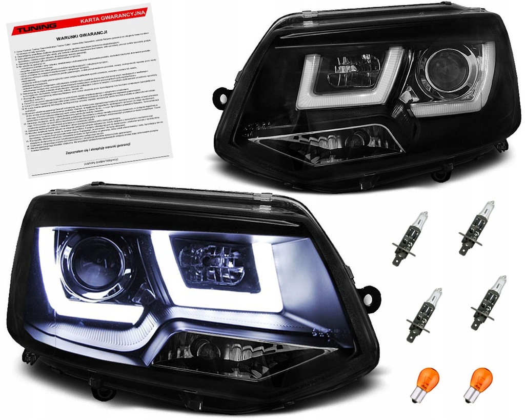 фото №1, Vw transporter t5 09-15 лампи фари led drl