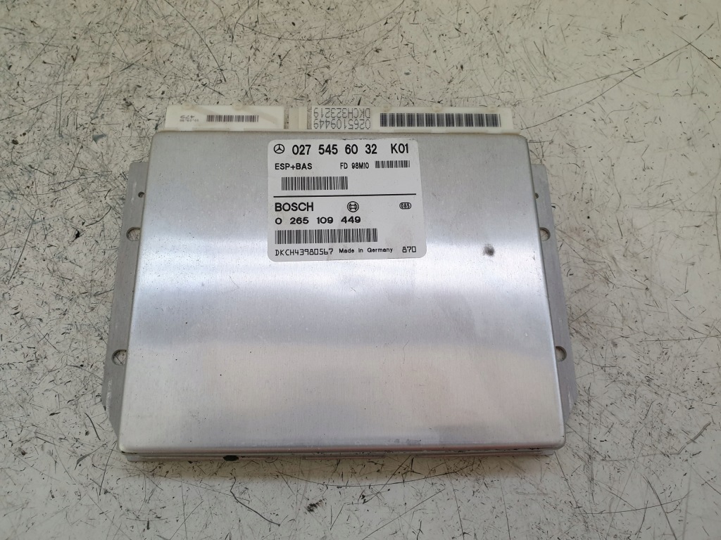 фото №1, Бортовой компьютер esp mercedes-benz оригинальный номер 0265109449