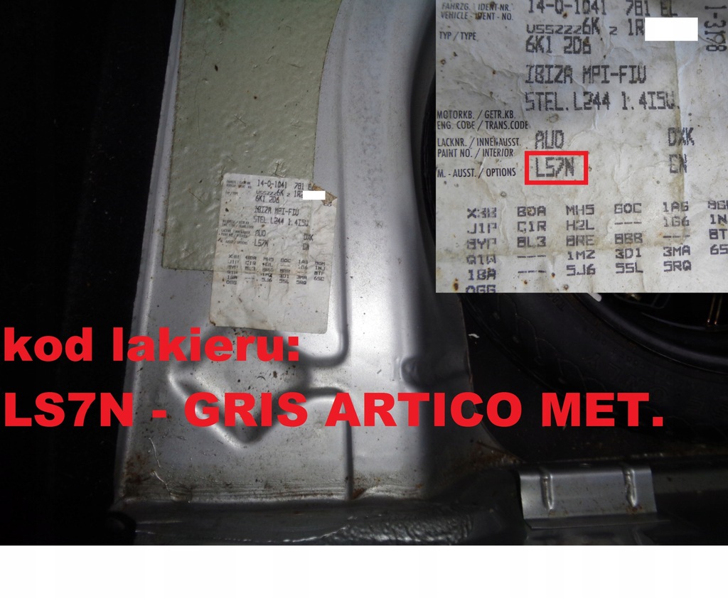 фото №6, Петлі кришки задня багажника seat ibiza ii fl ls7n