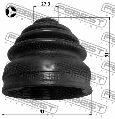 фото №3, Защита шарнир внутреннего mitsubishi grandis 03