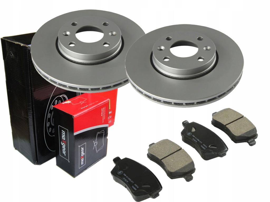 фото №1, Тормозные диски тормозные колодки maxgear перед nissan micra k12 note