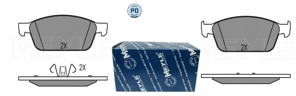 фото №1, Meyle pd тормозные колодки перед focus 3 mk3 iii 2.0 st