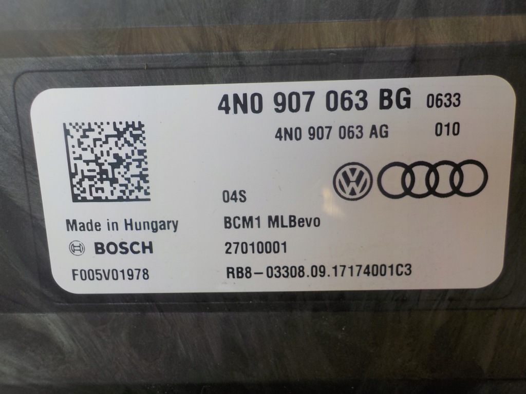 фото №4, Vw touareg iii 3.0tdi модуль блок управления бортовой сетью 4n0907063bg