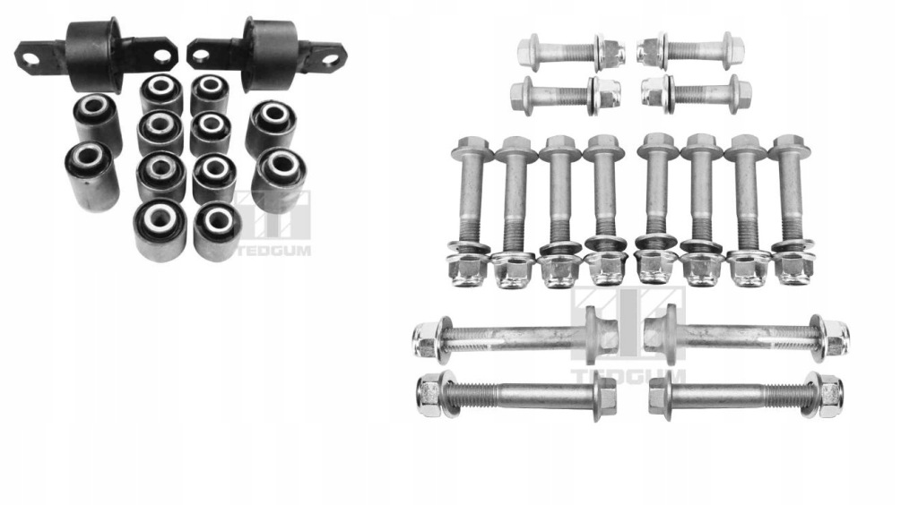 фото №1, Втулки+ болти задня набір ford focus mk1 mk2 cmax